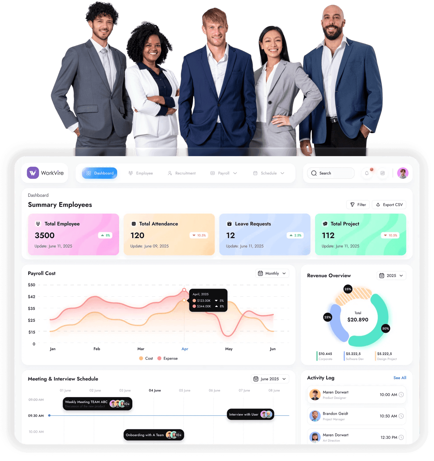 WorkVire Dashboard - Manage your offshore team